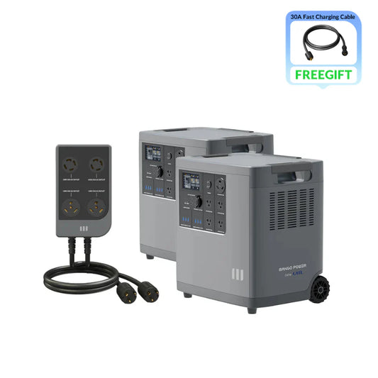 MangoPower (2* Mango Power E + 1*mSocket Pro): 6kW/7kWh@240V Power Kit