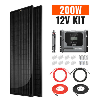 Rich Solar 200W Slim & Van Kit