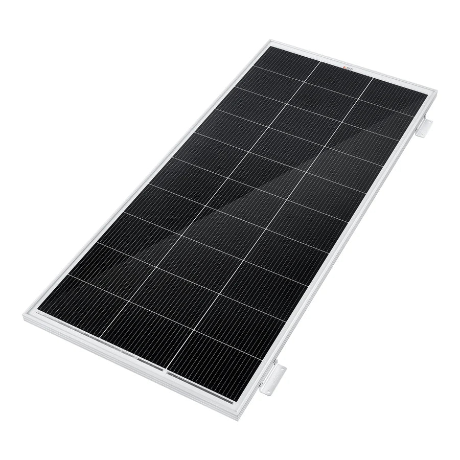 Rich Solar MEGA 200 WITH 3/4" Z BRACKETS | 12V 200W Solar Panel for RV, Boat, Cabins | 25.3% Efficiency, 25-Year Warranty | UL Certified
