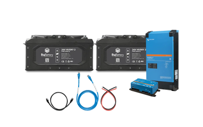BigBattery 24V 1X HUSKY 2+Victron 24V MultiPlus-II 3000W Inverter/Charger