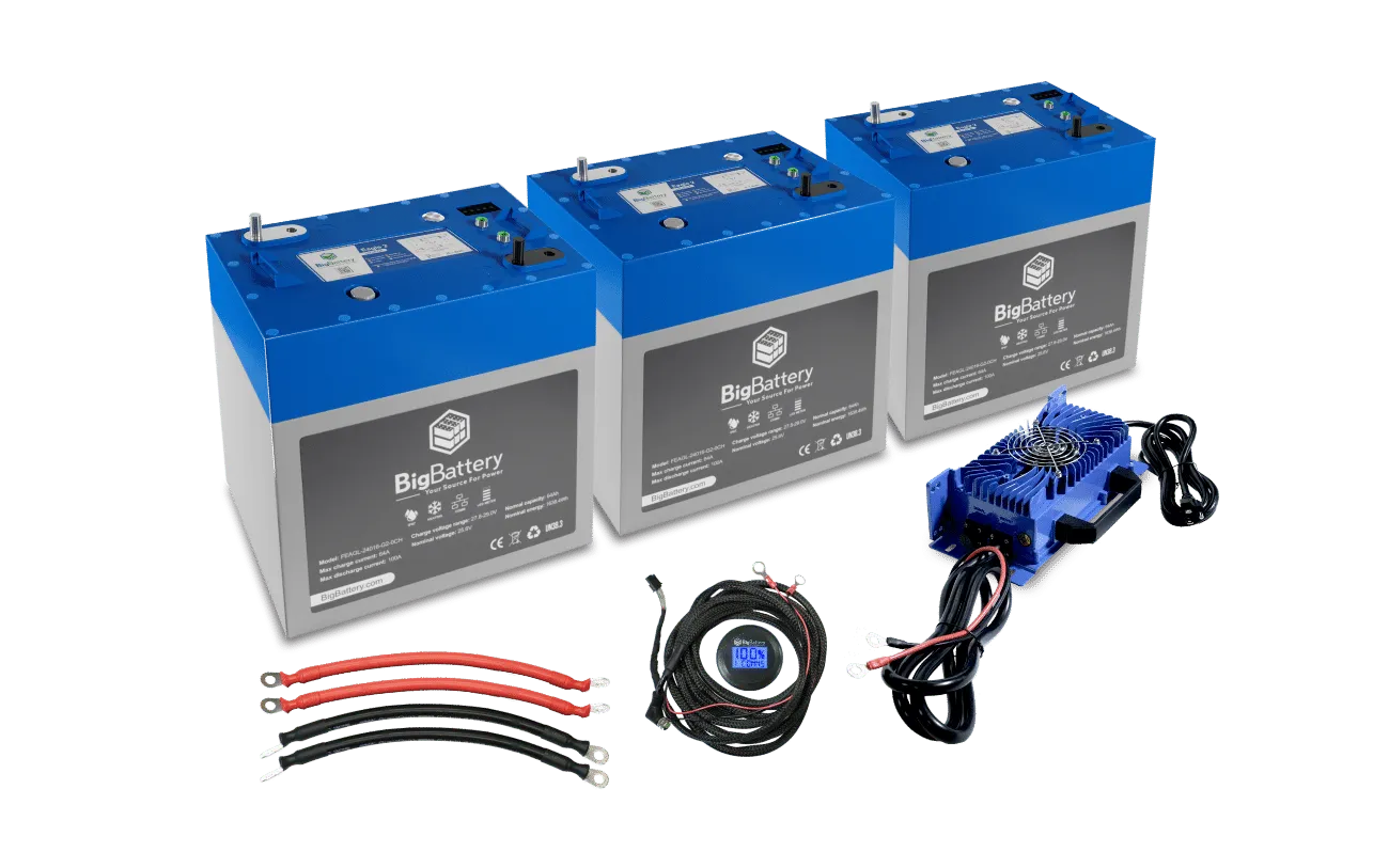 BigBattery 24V EAGLE 2 LiFePO₄ Battery Kit (2x/3x/4x | 3.26kWh – 6.52kWh)