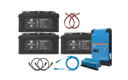 BigBattery 24V 1X HUSKY 2+Victron 24V MultiPlus-II 3000W Inverter/Charger