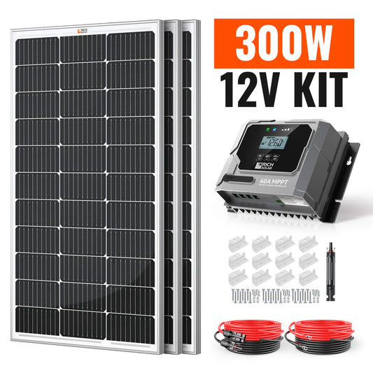 Rich Solar 300 Watt RV & Camping Solar Kit