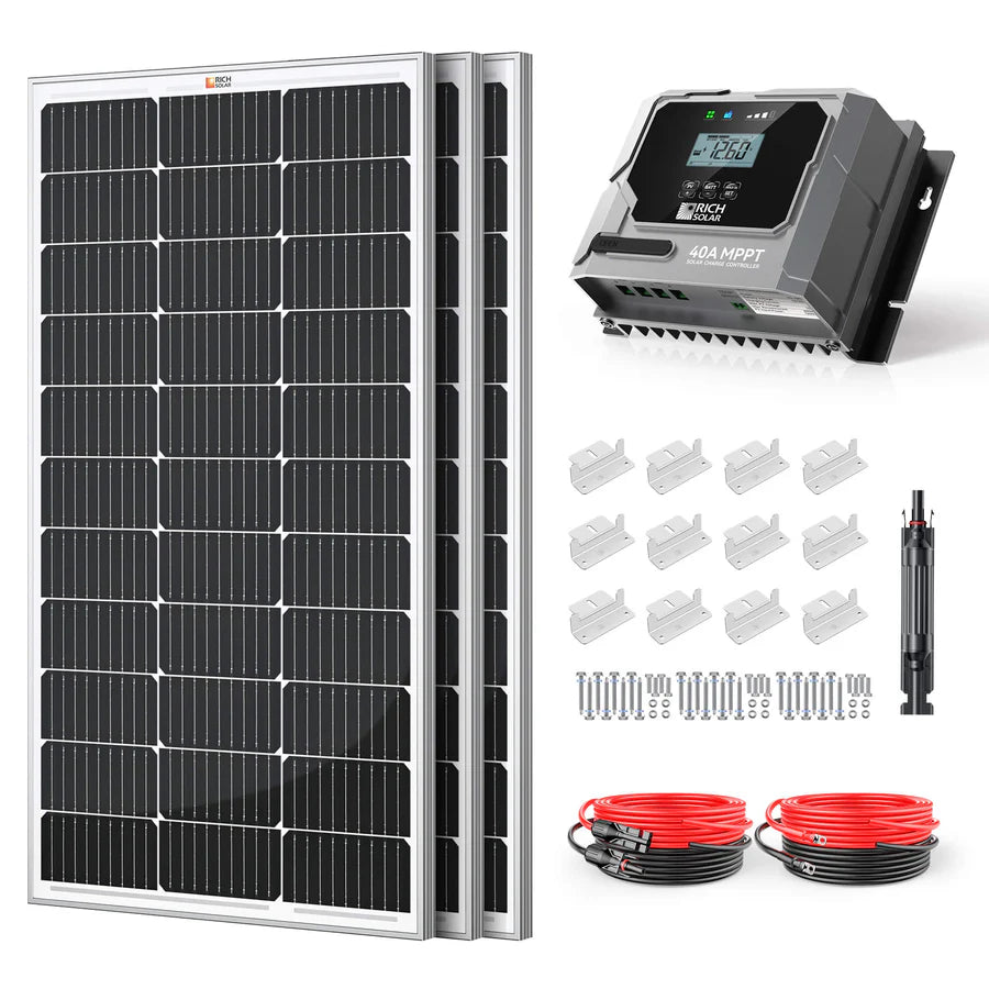 Rich Solar 300 Watt RV & Camping Solar Kit