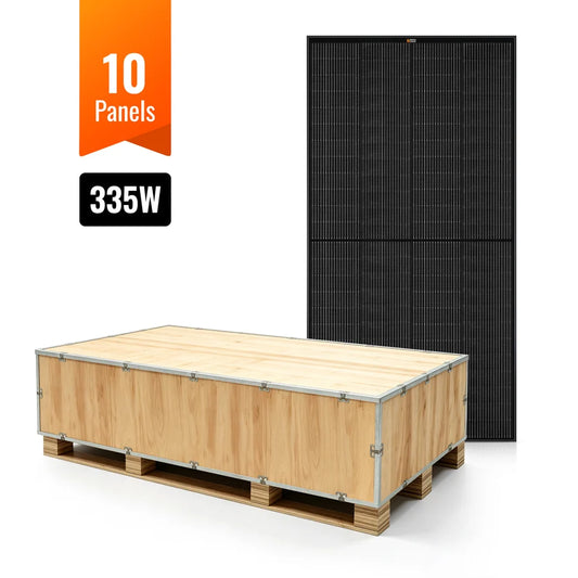 Rich Solar MEGA 335 PRO/PRO ONYX | 335 Watt Solar Panel | Premium Grid-tie or Off-grid Solar Panel for Residential, Commercial, Agriculture | 25-Year Output Warranty | UL Certified