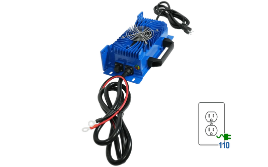 BigBattery 36V 25A Charger (43.2V DC) – Ring Terminals