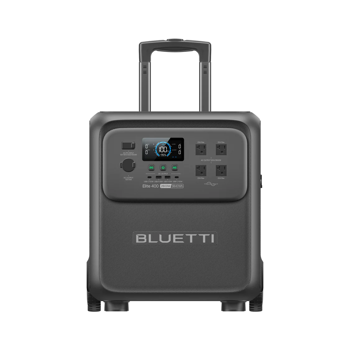 BLUETTI Elite 400 Portable Power Station | 3,840Wh 2,600W