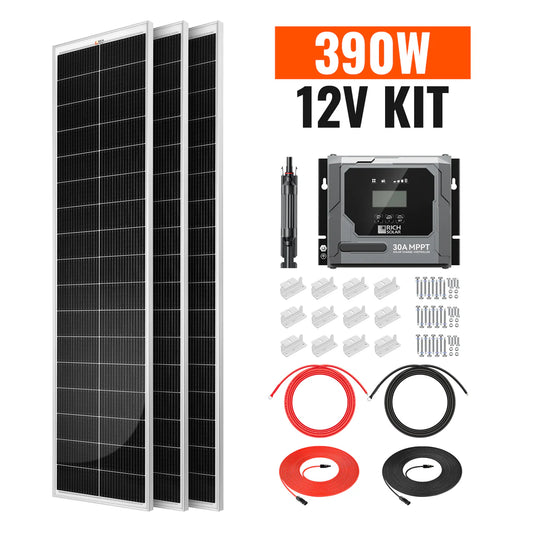 Rich Solar 390W Slim & Van Kit