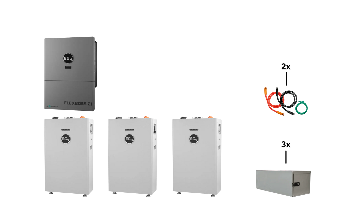 EG4 WallMount 314Ah All-Weather Battery + FLEXBOSS21
