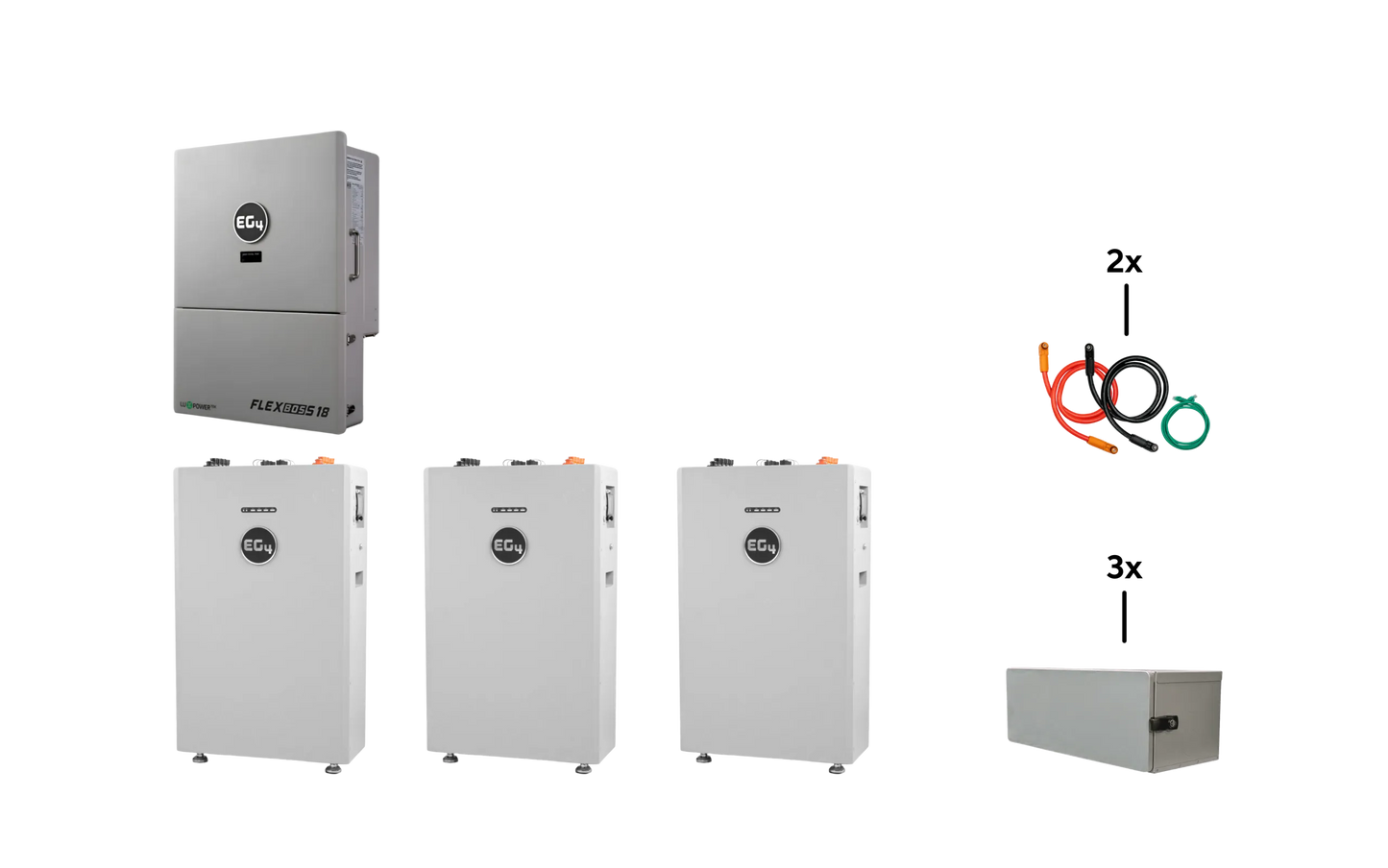 EG4 WallMount 314Ah All-Weather Battery + FLEXBOSS18