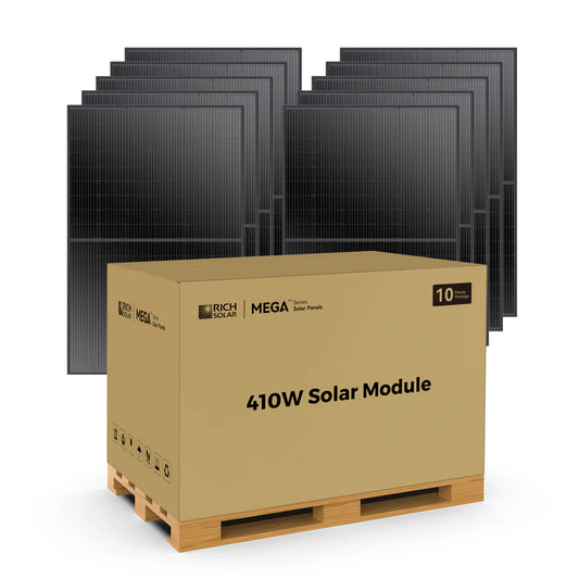 MEGA 410 | 410 Watt Solar Panel | Premium Grid-tie or Off-grid Solar Panel for Residential, Commercial, Agriculture | 25-Year Output Warranty