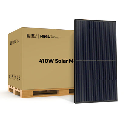 MEGA 410 | 410 Watt Solar Panel | Premium Grid-tie or Off-grid Solar Panel for Residential, Commercial, Agriculture | 25-Year Output Warranty