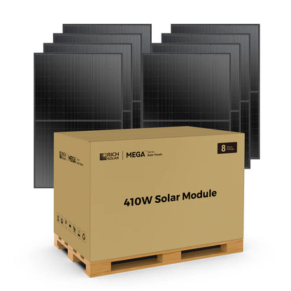 MEGA 410 | 410 Watt Solar Panel | Premium Grid-tie or Off-grid Solar Panel for Residential, Commercial, Agriculture | 25-Year Output Warranty
