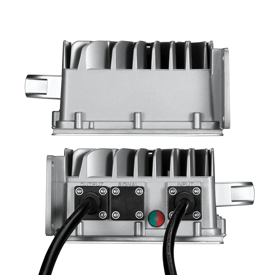 RICH SOLRA 48V (57.6V) Waterproof LiFePO4 Charger | 20A / 25A, 100-240V AC, 8-in-1 Protection, Fan-Cooled
