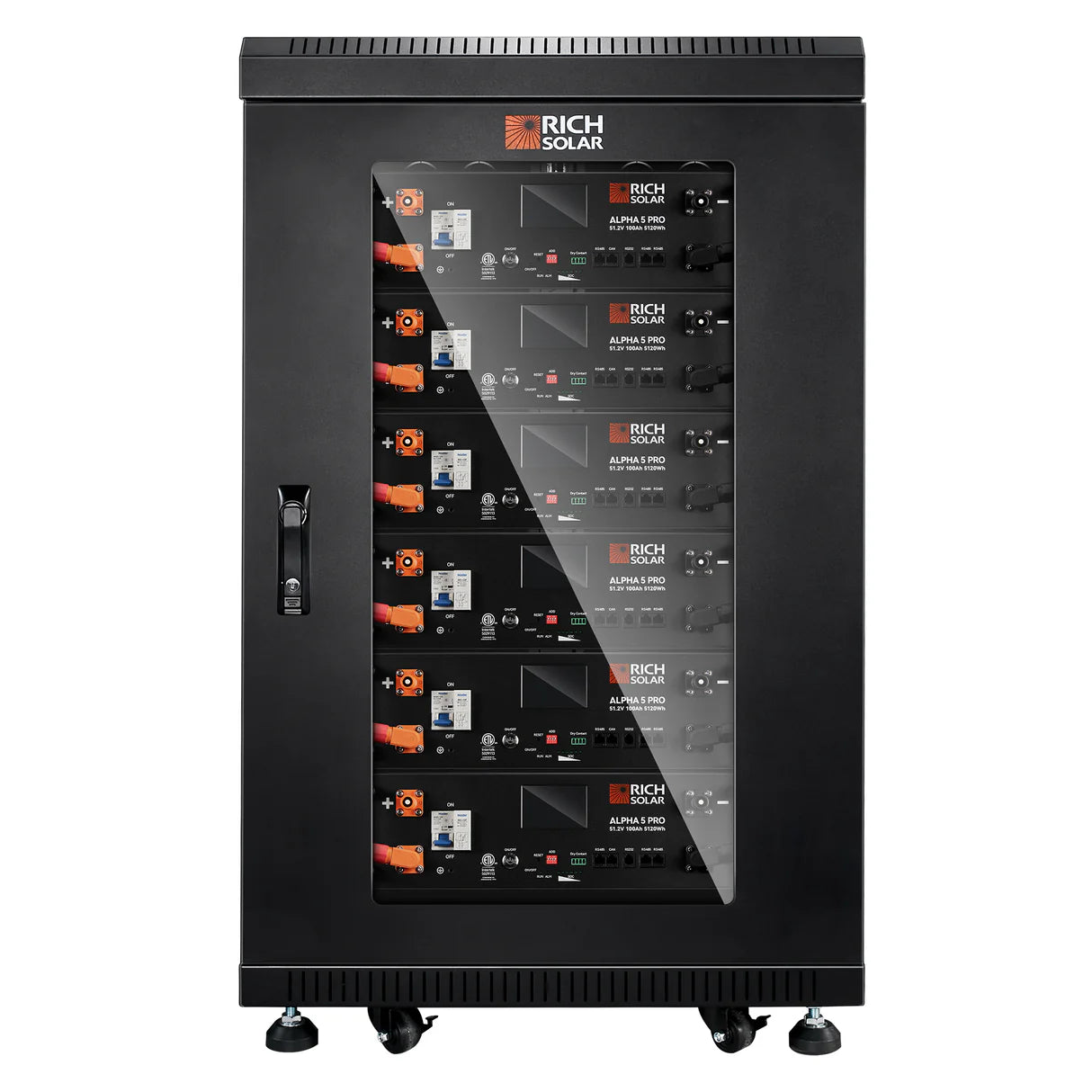 Rich Solar ALPHA 5 PRO | 51.2V 100Ah LiFePO4 Battery | Premium 48V Server Rack Lithium Battery for Residential, Commercial, RVs, Off-Grid | 7,000 Lifetime Cycles | 10 Year Warranty | UL1973, UL9540A Certified