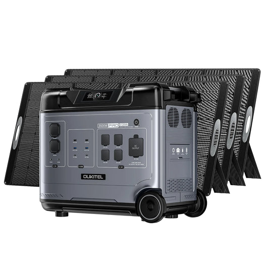 OUKITEL| P5000 Pro+3*400W Solar Generator