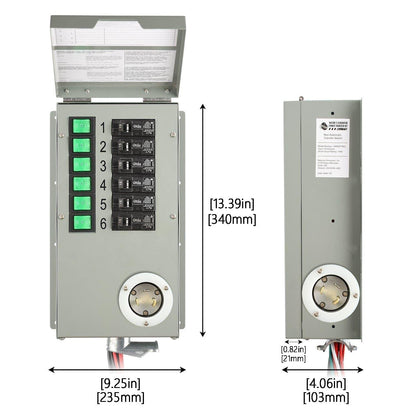 Nature’s Generator 120V 30A 6-Circuit Non-Automatic Transfer Switch