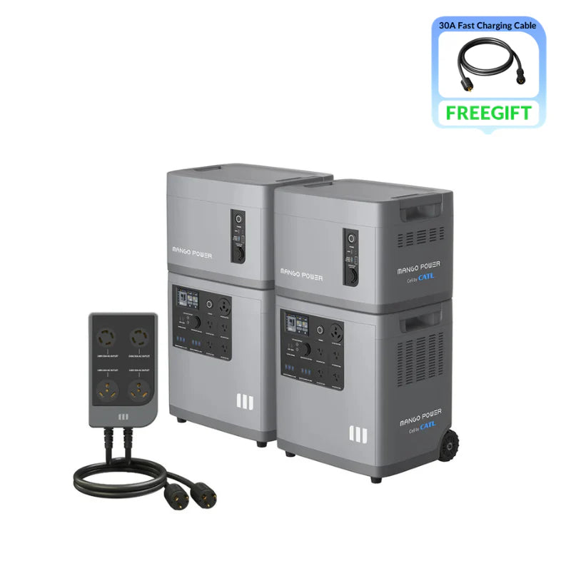 MangoPower (2* Mango Power E + 1*mSocket Pro): 6kW/7kWh@240V Power Kit