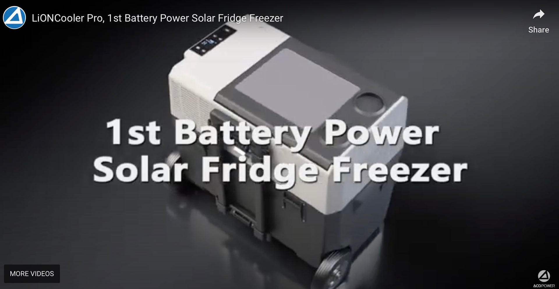 Load video: LiONCooler Pro, 1st Battery Power Solar Fridge Freezer