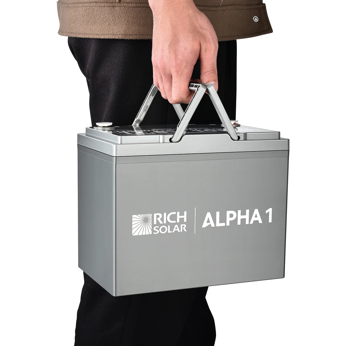 Rich Solar ALPHA 1 Series | 12V 100Ah LiFePO4 Battery | Powerful 12V Lithium Battery for RVs, Trailers, Vans, Boats, Off-Grid| Bluetooth and Internal Heat Technology