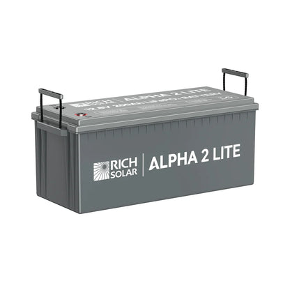 Rich Solar ALPHA 2 Series | 12V 200Ah LiFePO4 Battery | Best 12V Deep Cycle Lithium Battery for RVs, Trailers, Vans, Boats, Off-Grid