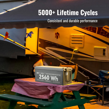 Rich Solar ALPHA 4 Series | 24V 100Ah LiFePO4 Battery | Fast-Charging 24V Lithium Battery for RVs, Trailers, Vans, Boats, Off-Grid, Backup