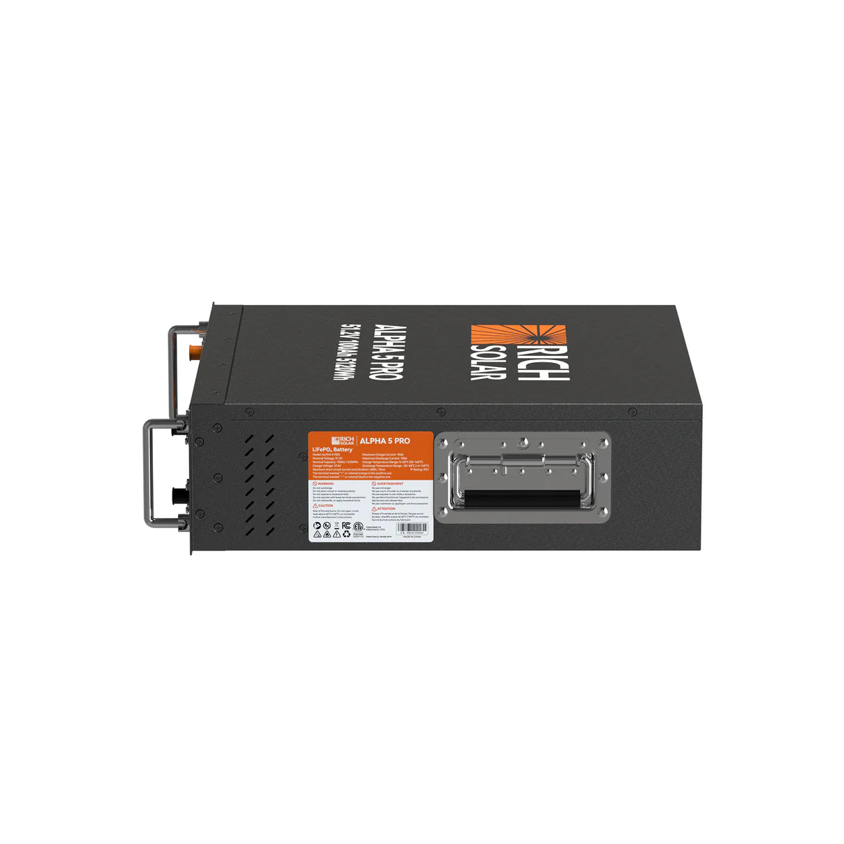 Rich Solar ALPHA 5 PRO | 51.2V 100Ah LiFePO4 Battery | Premium 48V Server Rack Lithium Battery for Residential, Commercial, RVs, Off-Grid | 7,000 Lifetime Cycles | 10 Year Warranty | UL1973, UL9540A Certified