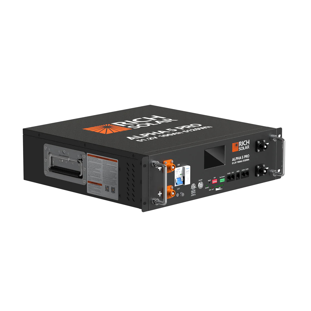 Rich Solar ALPHA 5 PRO | 51.2V 100Ah LiFePO4 Battery | Premium 48V Server Rack Lithium Battery for Residential, Commercial, RVs, Off-Grid | 7,000 Lifetime Cycles | 10 Year Warranty | UL1973, UL9540A Certified