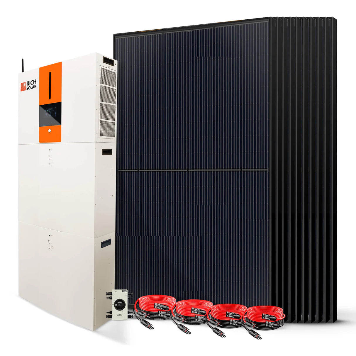 Rich Solar 4000 Watt Solar | 48V 6500W/120V Hybrid Inverter | All-in-One Kit