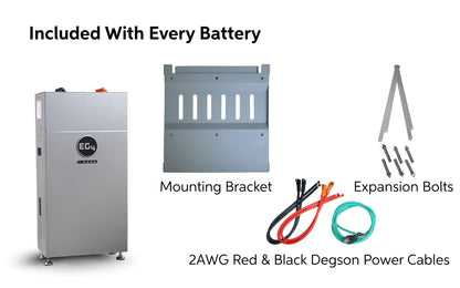 EG4-WallMount 314Ah Indoor Battery | 48V | 16kWh | UL9540A | Self-Heating