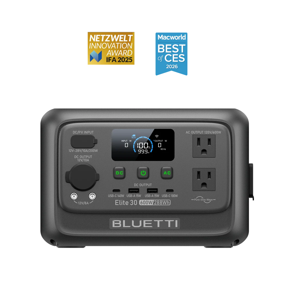 BLUETTI Elite 30 V2 Twilight Glow Purple+60W