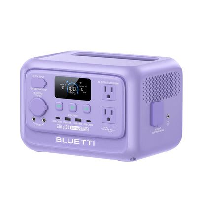 BLUETTI Elite 30 V2 Twilight Glow Purple+60W