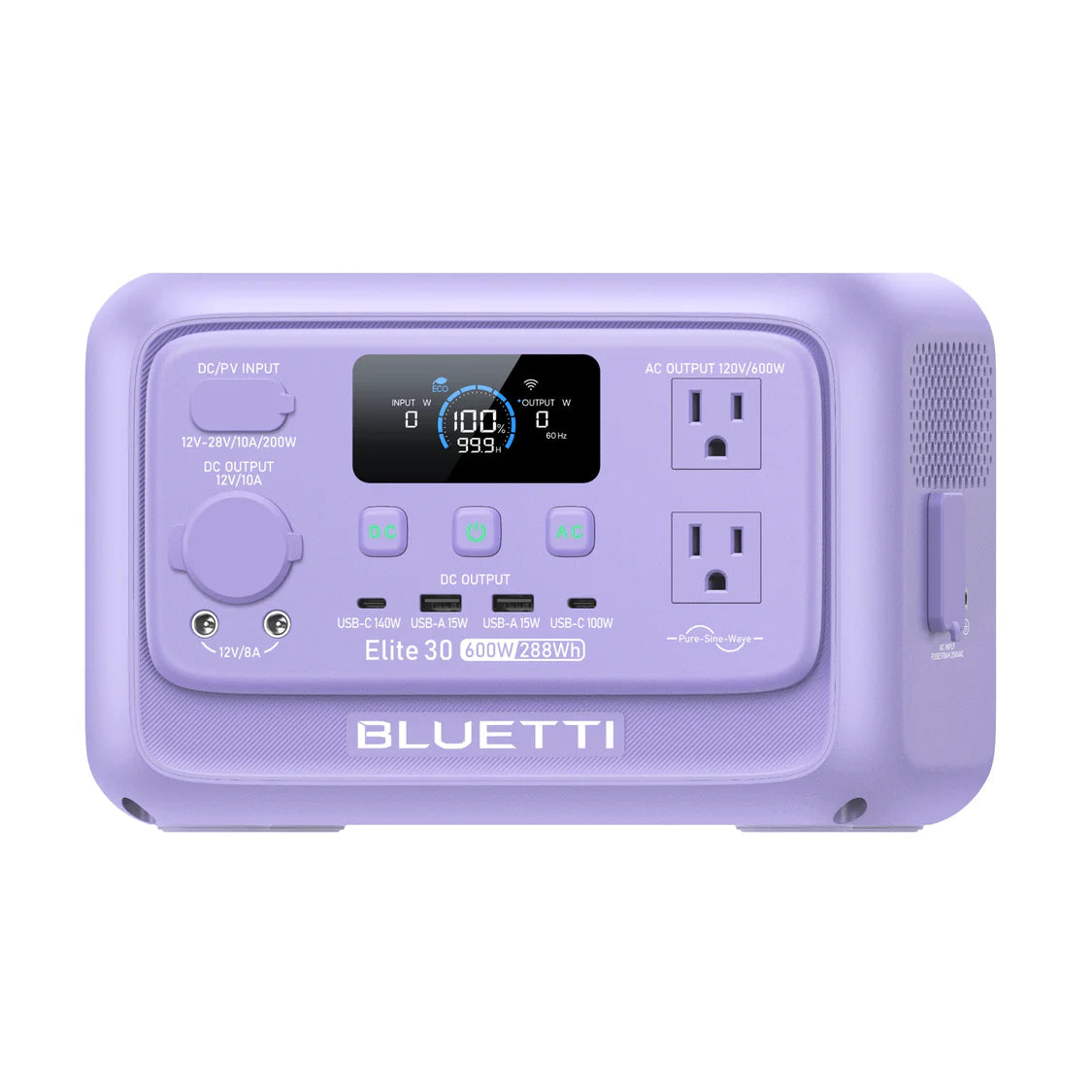 BLUETTI Elite 30 V2 Twilight Glow Purple+60W