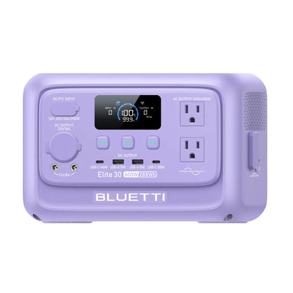 BLUETTI Elite 30 V2 Twilight Glow Purple+60W