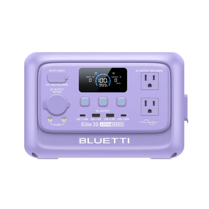 BLUETTI Elite 30 V2 Twilight Glow Purple+60W