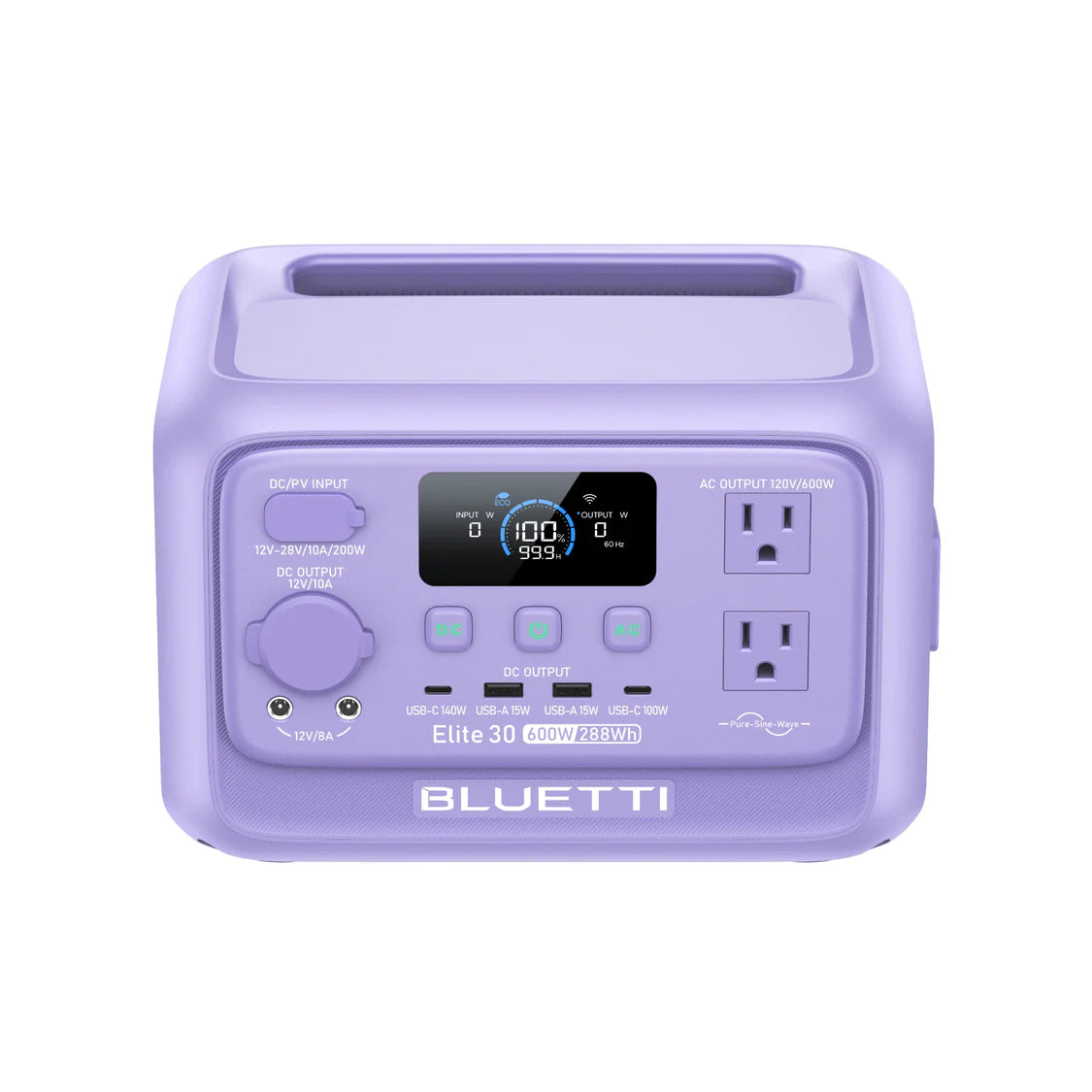 BLUETTI Elite 30 V2 Twilight Glow Purple+60W