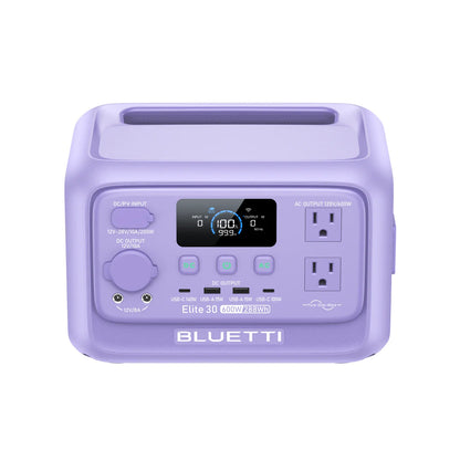 BLUETTI Elite 30 V2 Twilight Glow Purple+60W