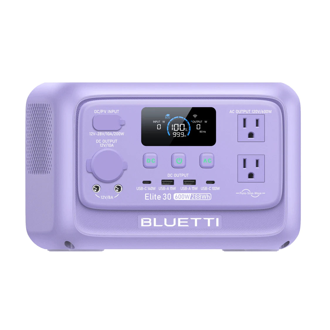 BLUETTI Elite 30 V2 Twilight Glow Purple+60W