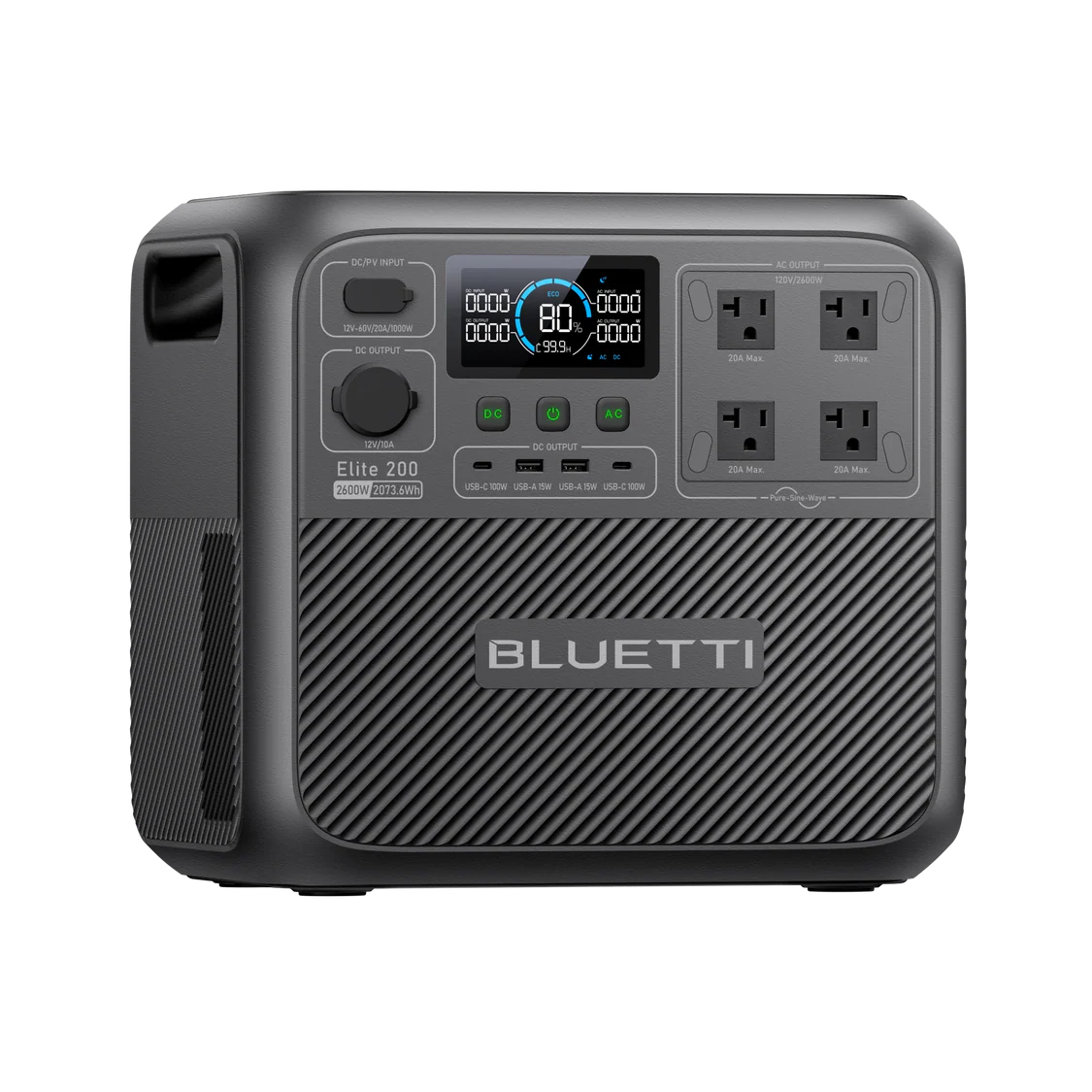 BLUETTI Elite 200 V2 Portable Power Station | 2600W 2073.6Wh