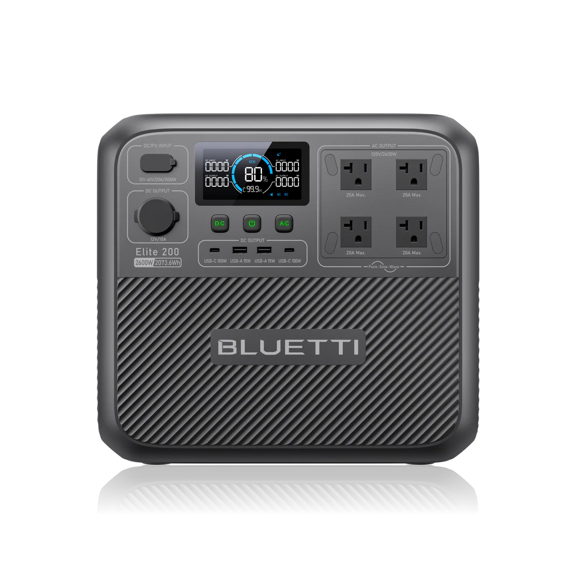 BLUETTI Elite 200 V2 Portable Power Station | 2600W 2073.6Wh