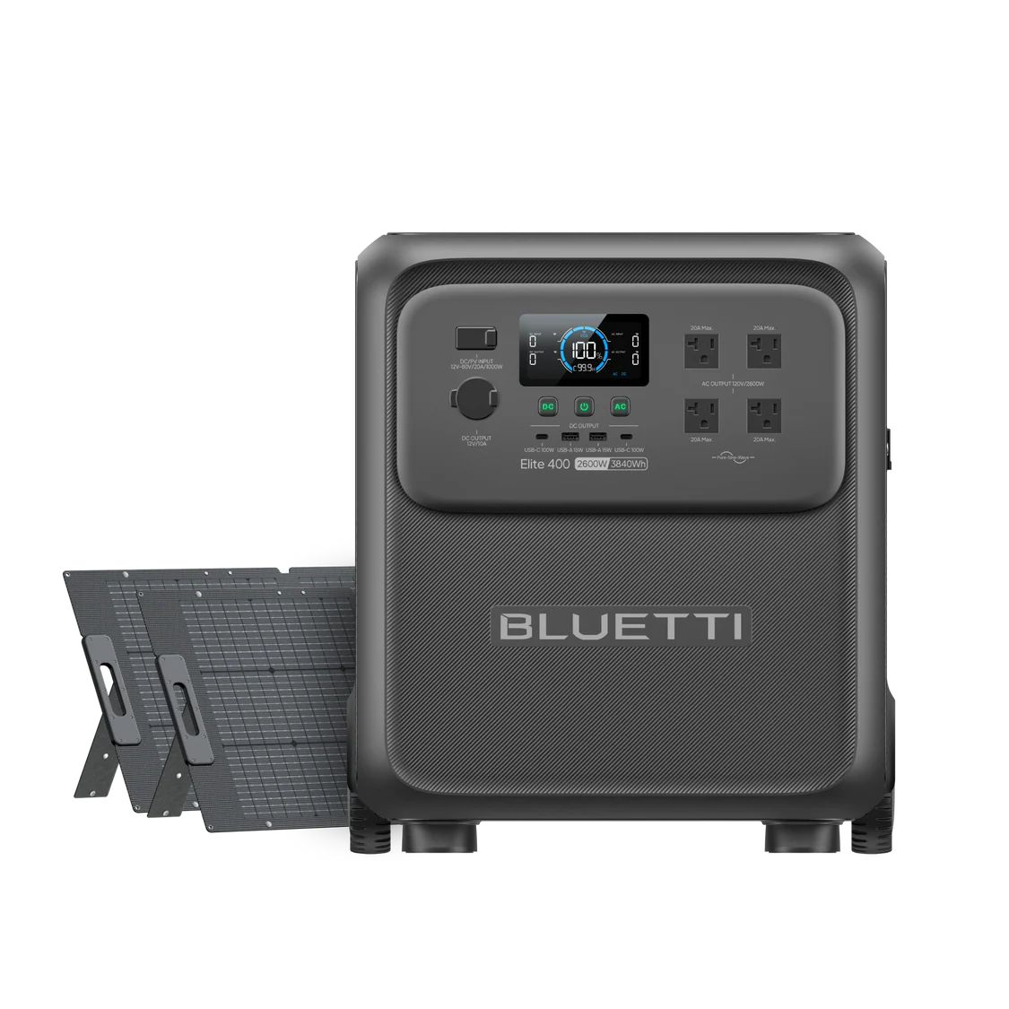 BLUETTI Elite 400 Portable Power Station | 3,840Wh 2,600W