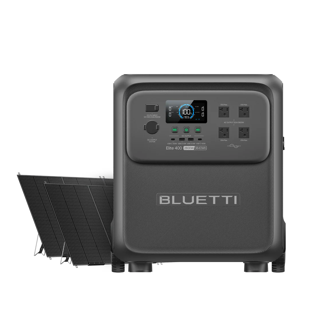 BLUETTI Elite 400 Portable Power Station | 3,840Wh 2,600W