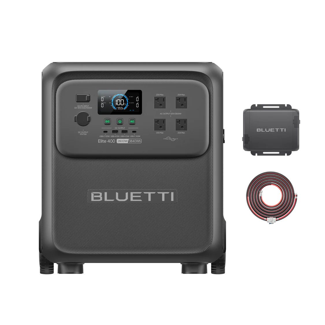 BLUETTI Elite 400 Portable Power Station | 3,840Wh 2,600W