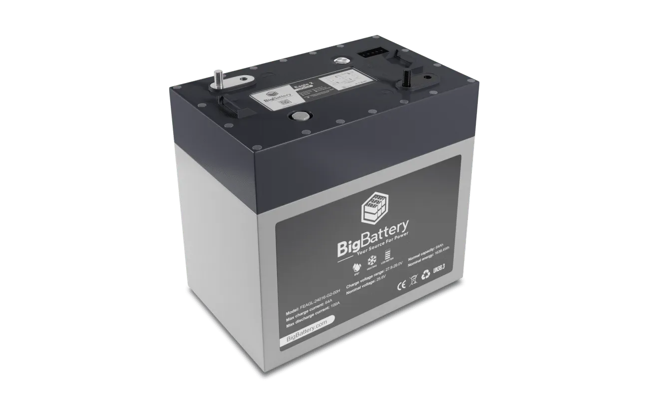 BigBattery 24V EAGLE 2 LiFePO₄ Battery Kit (2x/3x/4x | 3.26kWh – 6.52kWh)