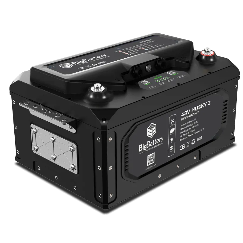 BigBattery 48V HUSKY 2 PWR | 5.12kWh LiFePO4 – High Power | Golf Cart | UTV | Industrial Battery