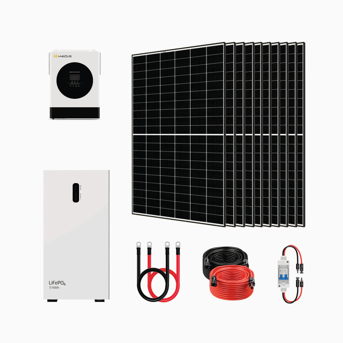 HYSOLIS Pathfinder 3kW Off-Grid Inverter + Battery Storage + 440W Solar Panels Kits