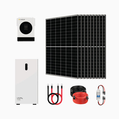 HYSOLIS Pathfinder 3kW Off-Grid Inverter + Battery Storage + 440W Solar Panels Kits