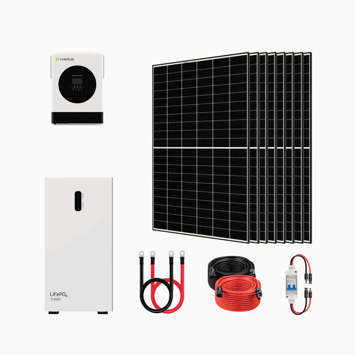 HYSOLIS Pathfinder 3kW Off-Grid Inverter + Battery Storage + 440W Solar Panels Kits