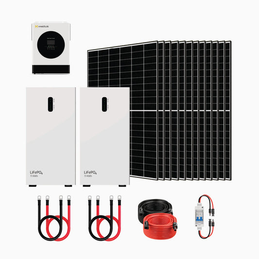 HYSOLIS Pathfinder 3kW Off-Grid Inverter + Battery Storage + 440W Solar Panels Kits