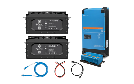 BigBattery 48V 2X HUSKY 2 KIT & Victron 48V MultiPlus-II 120V 5000W Inverter/Charger